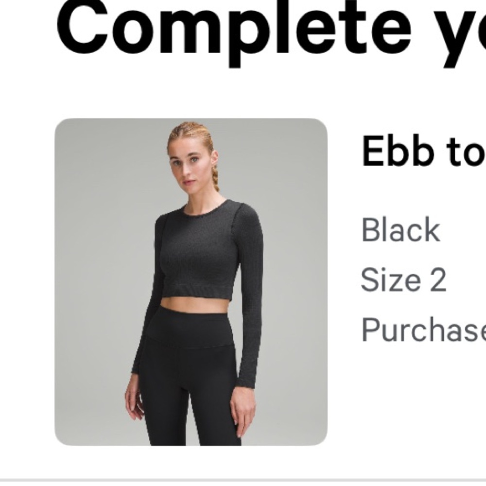 Charcoal Long Sleeve Women's Top
